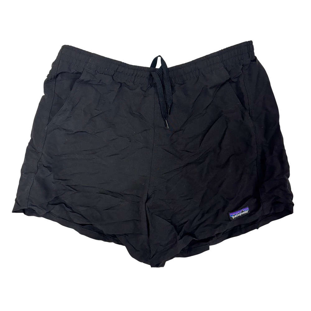 Patagonia Womens Baggies Shorts 5in Black Nylon Size Medium